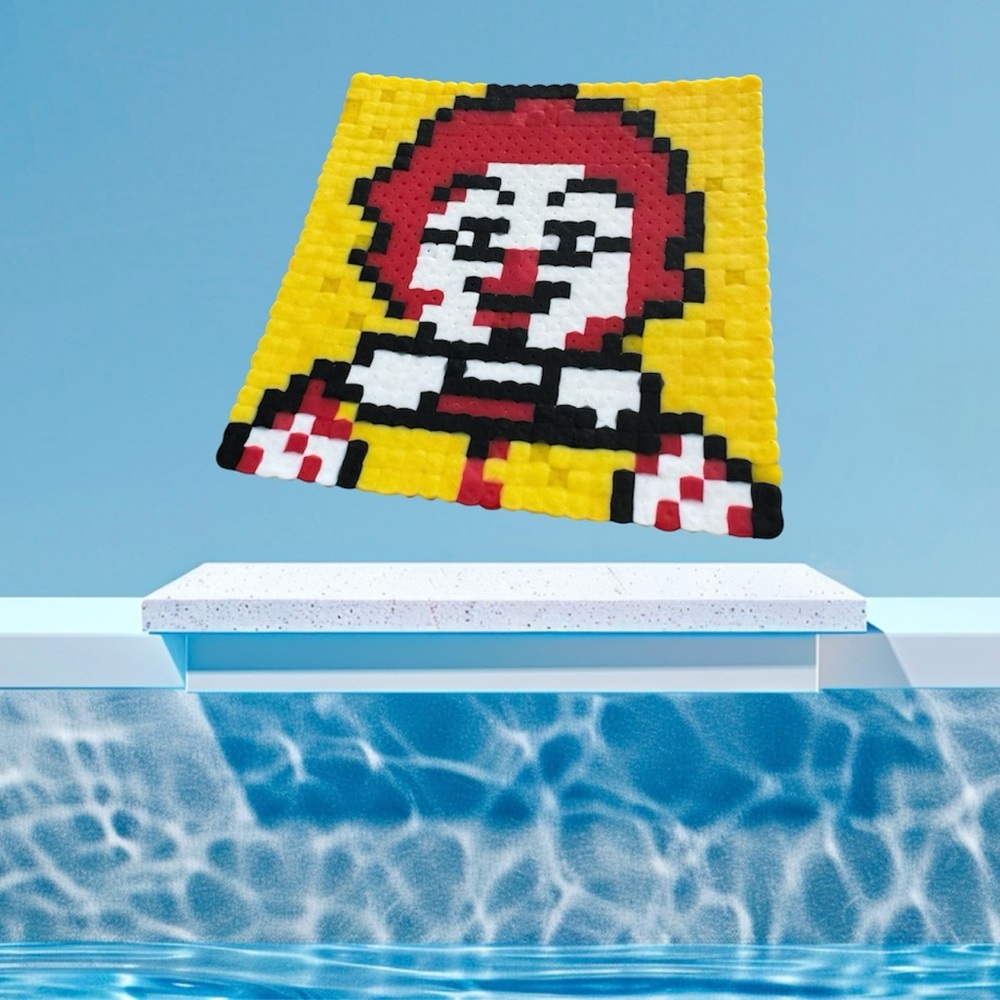 McDonald's Vibrant Pixel Art .